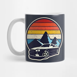 Retro skyline R34 T-shirt Mug